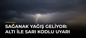 Sağanak yağış geliyor: Altı ile sarı kodlu uyarı
