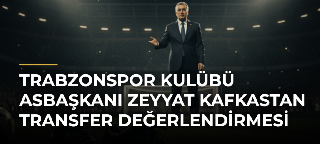 Trabzonspor Kulübü Asbaşkanı Zeyyat Kafkastan transfer değerlendirmesi
