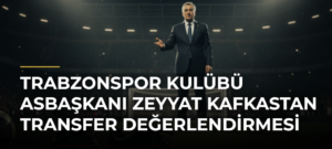 Trabzonspor Kulübü Asbaşkanı Zeyyat Kafkastan transfer değerlendirmesi