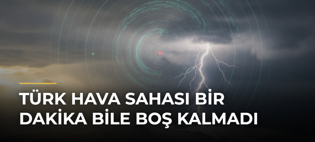 Türk hava sahası bir dakika bile boş kalmadı