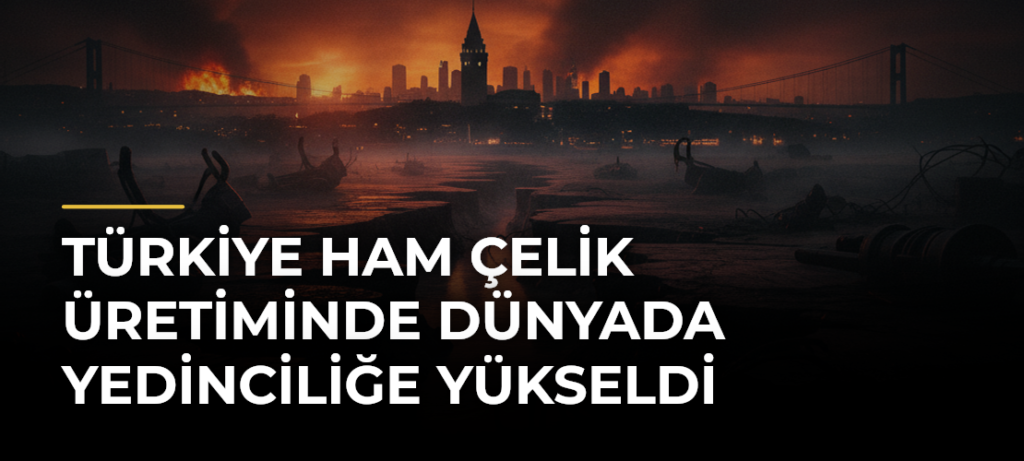 Türkiye ham çelik üretiminde dünyada yedinciliğe yükseldi