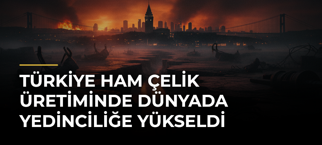 Türkiye ham çelik üretiminde dünyada yedinciliğe yükseldi