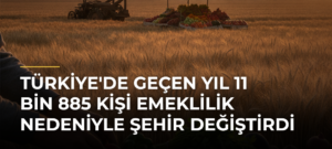 Türkiye’de Geçen Yıl 11 Bin 885 Kişi Emeklilik Nedeniyle Şehir Değiştirdi