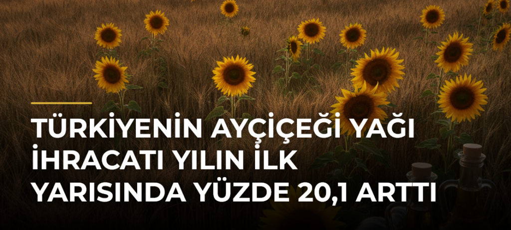 Türkiyenin ayçiçeği yağı ihracatı yılın ilk yarısında yüzde 20,1 arttı