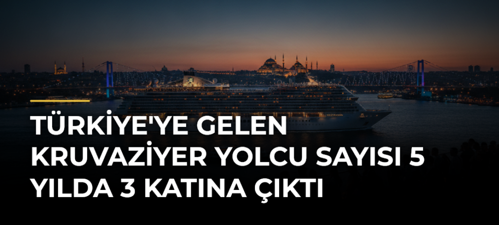 Türkiye’ye gelen kruvaziyer yolcu sayısı 5 yılda 3 katına çıktı