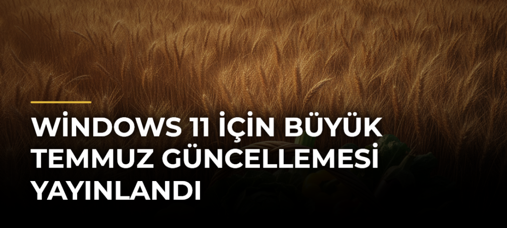 Windows 11 için büyük temmuz güncellemesi yayınlandı