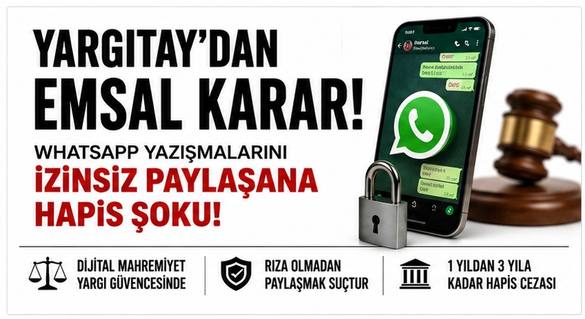 WhatsApp Yazışmalarını İzinsiz Paylaşana Hapis Yolu Göründü