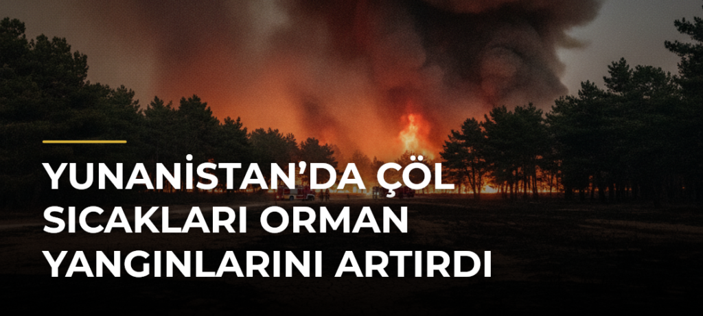 Yunanistan’da Çöl Sıcakları Orman Yangınlarını Artırdı