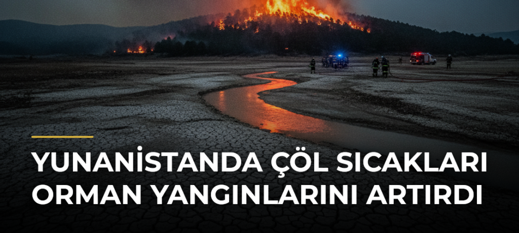 Yunanistanda çöl sıcakları orman yangınlarını artırdı