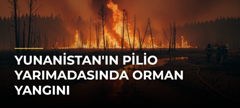 Yunanistan’ın Pilio Yarımadasında Orman Yangını