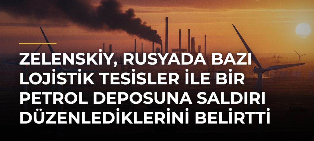 Zelenskiy, Rusyada bazı lojistik tesisler ile bir petrol deposuna saldırı düzenlediklerini belirtti