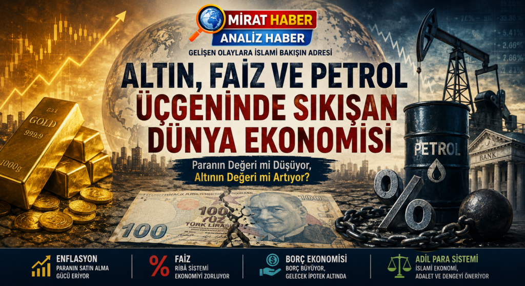 Altın, Faiz ve Petrol Üçgeninde Sıkışan Dünya Ekonomisi: Paranın Değeri mi Düşüyor?