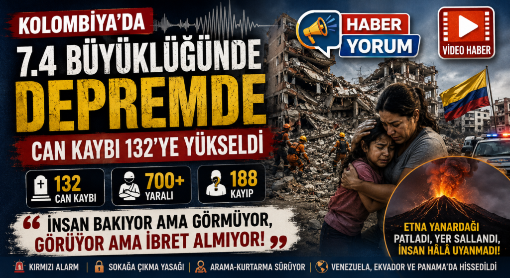 Kolombiya’da 7,4 Büyüklüğündeki Depremde Can Kaybı 132’ye Yükseldi