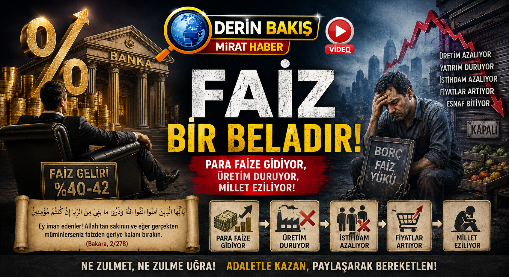 FAİZ: PARANIN ÜRETİMDEN KAÇIP ZENGİNLİĞİN DUVARLARINA SIĞINMASI