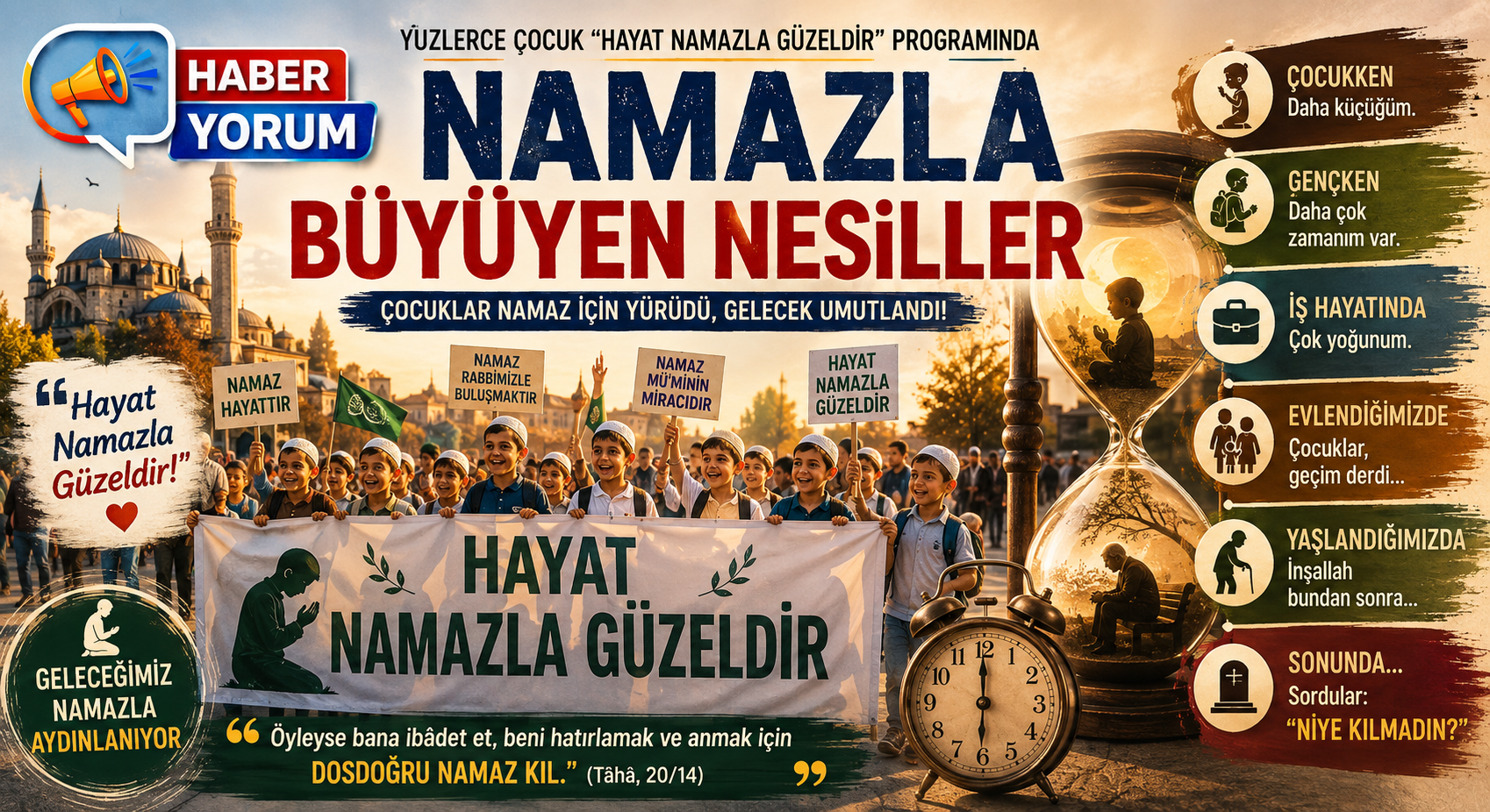 Yüzlerce Çocuk “Hayat Namazla Güzeldir” Programında Buluştu