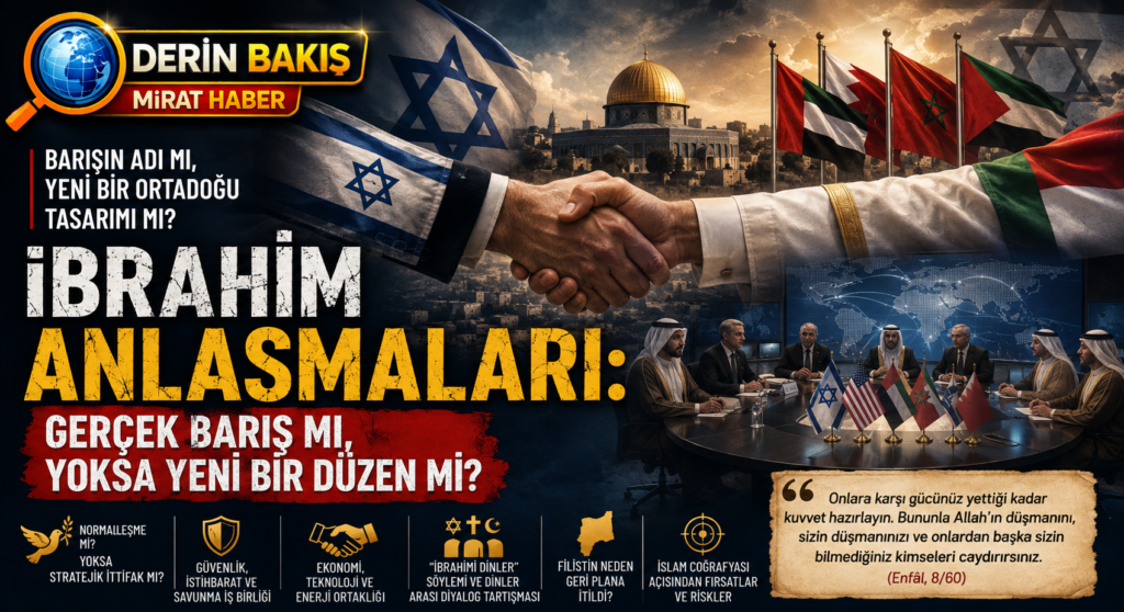İbrahim Anlaşmaları: Barışın Adı mı, Yeni Bir Ortadoğu Tasarımı mı?