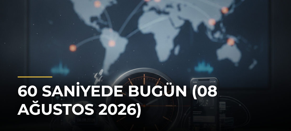 60 saniyede bugün (08 Ağustos 2026) - Haber Sitesi