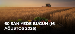 60 Saniyede Bugün (16 Ağustos 2026)