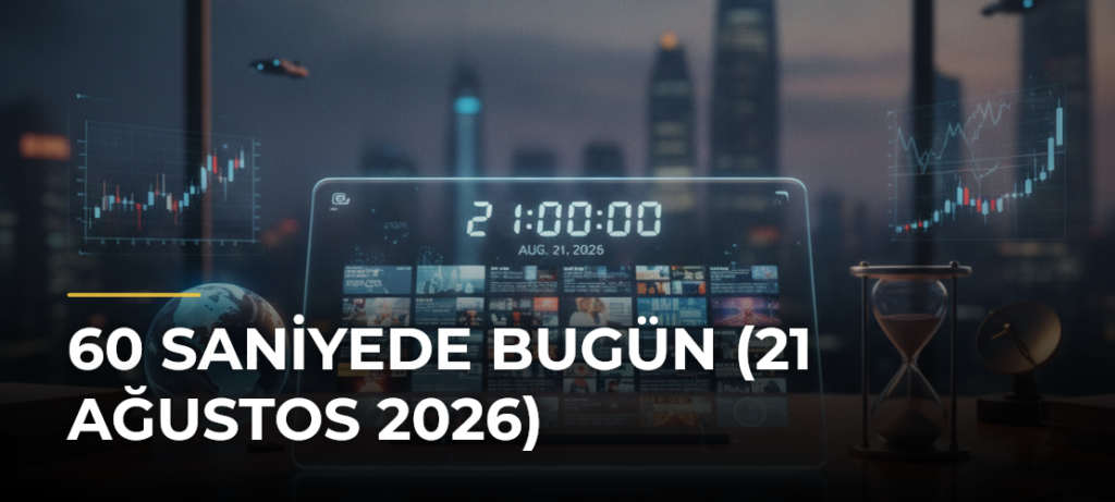 60 Saniyede Bugün (21 Ağustos 2026)