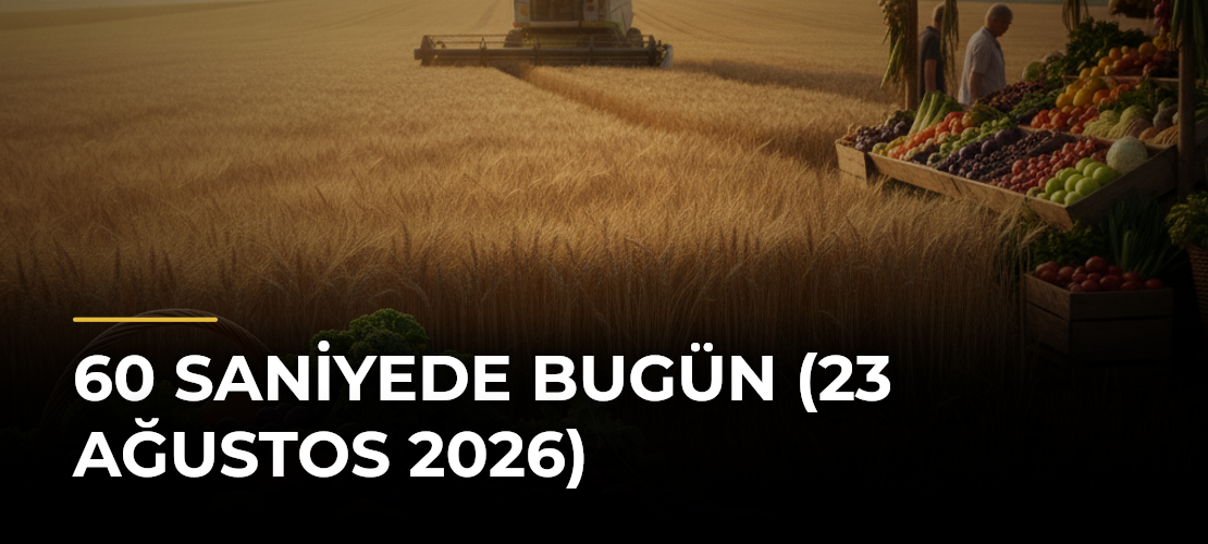 60 Saniyede Bugün (23 Ağustos 2026)