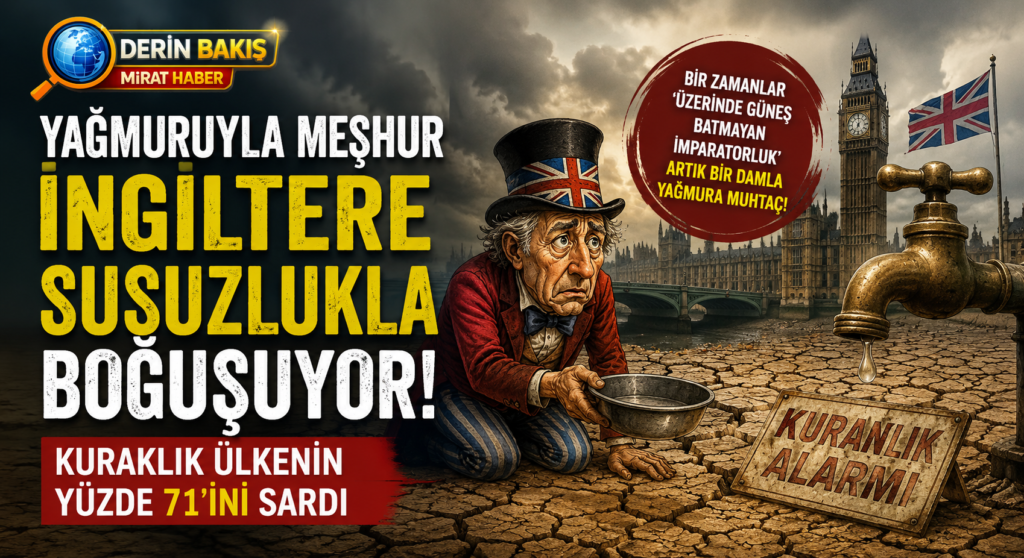Yağmuruyla Meşhur İngiltere Susuzlukla Boğuşuyor! Kuraklık Ülkenin Yüzde 71’ini Sardı