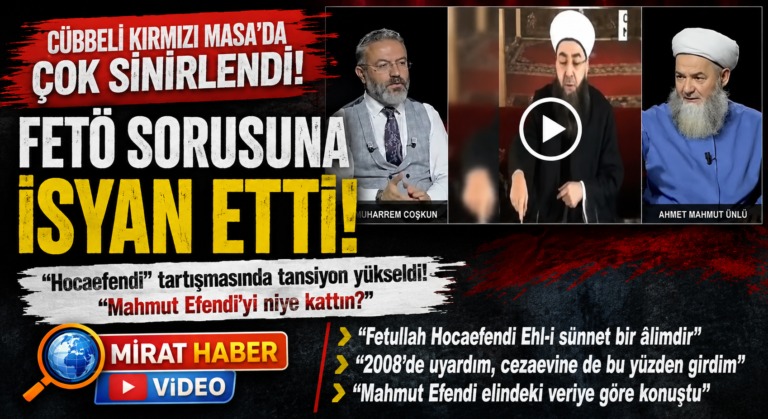 Cübbeli Kırmızı Masa’da Neye Sinirlendi?