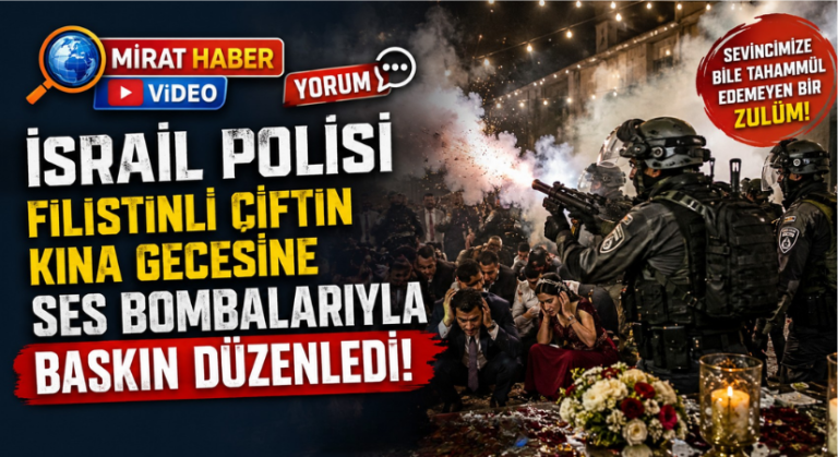 İsrail Polisi Filistinli Çiftin Kına Gecesine Ses Bombalarıyla Baskın Düzenledi