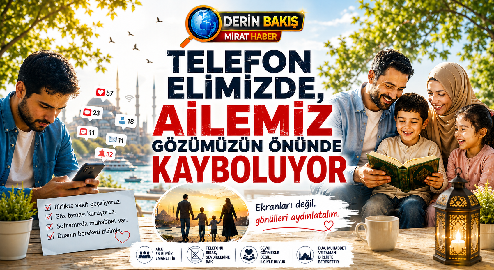 Telefon Elimizde, Ailemiz Gözümüzün Önünde Kayboluyor