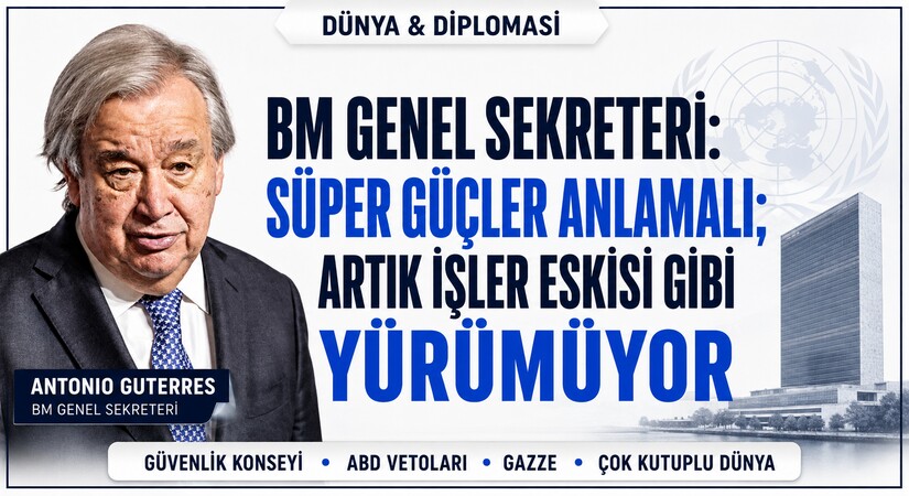 Antonio Guterres’ten Küresel Sistem ve Gazze Çıkışı