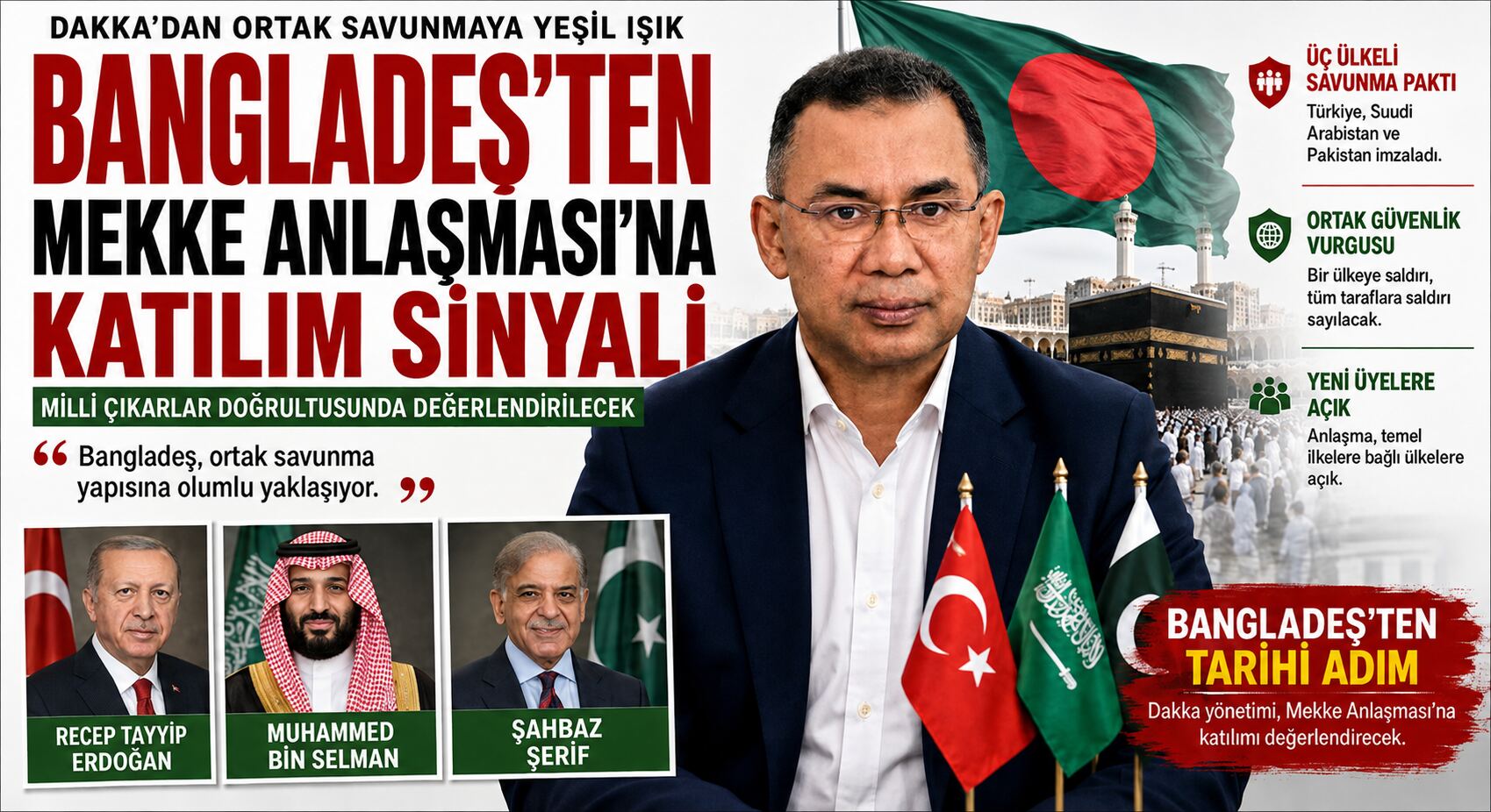 Bangladeş’ten Mekke Anlaşması’na Yeşil Işık