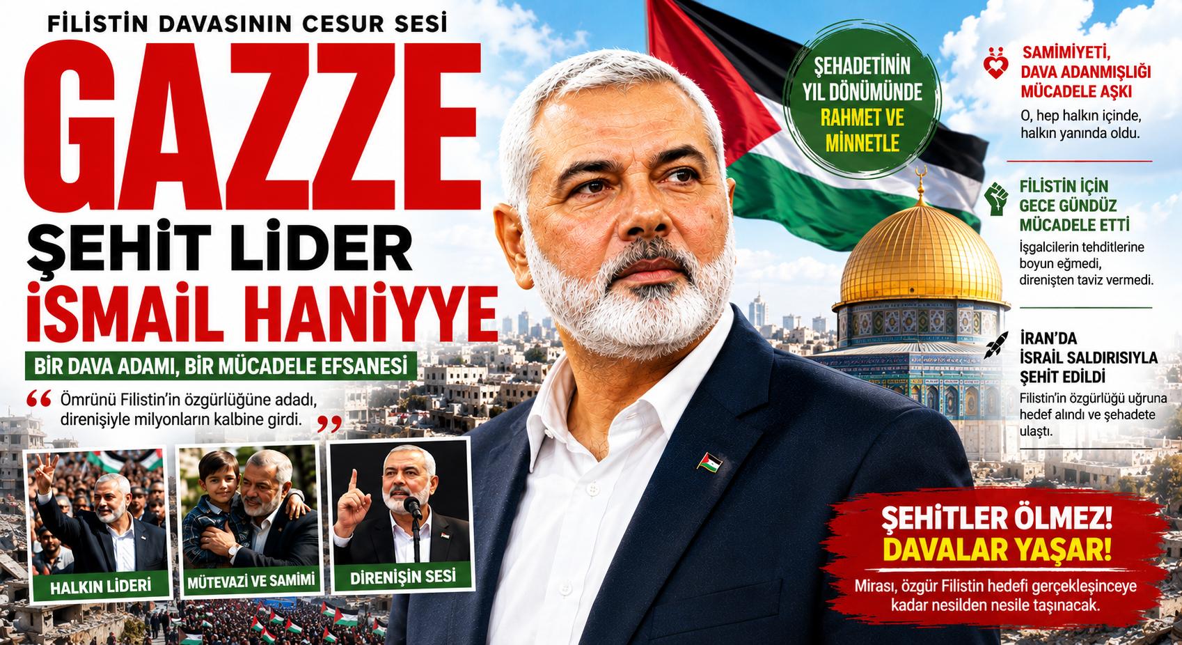 Hamas’tan İsmail Haniyye’yi Anma Mesajı