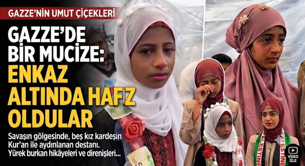 Gazzede, Bir Anne ve Beş Kızı Birlikte Hafız Oldu
