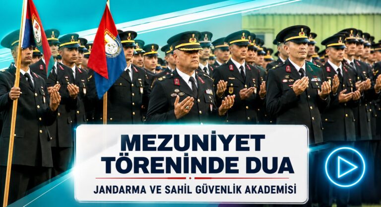 Jandarma, Mezuniyet Töreni’nde Dua Okundu