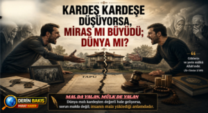 KARDEŞ KARDEŞE DÜŞÜYORSA, MİRAS MI BÜYÜDÜ; DÜNYA MI?