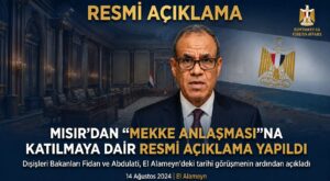 Mısır, Mekke Anlaşması”na Dair Resmi Açıklama Yaptı