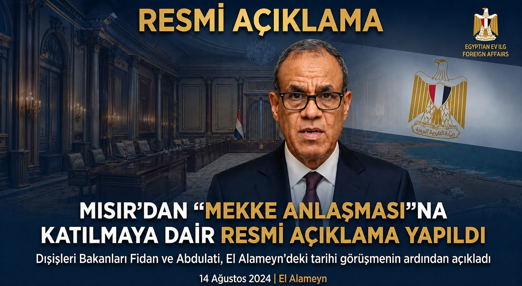 Mısır, Mekke Anlaşması”na Dair Resmi Açıklama Yaptı