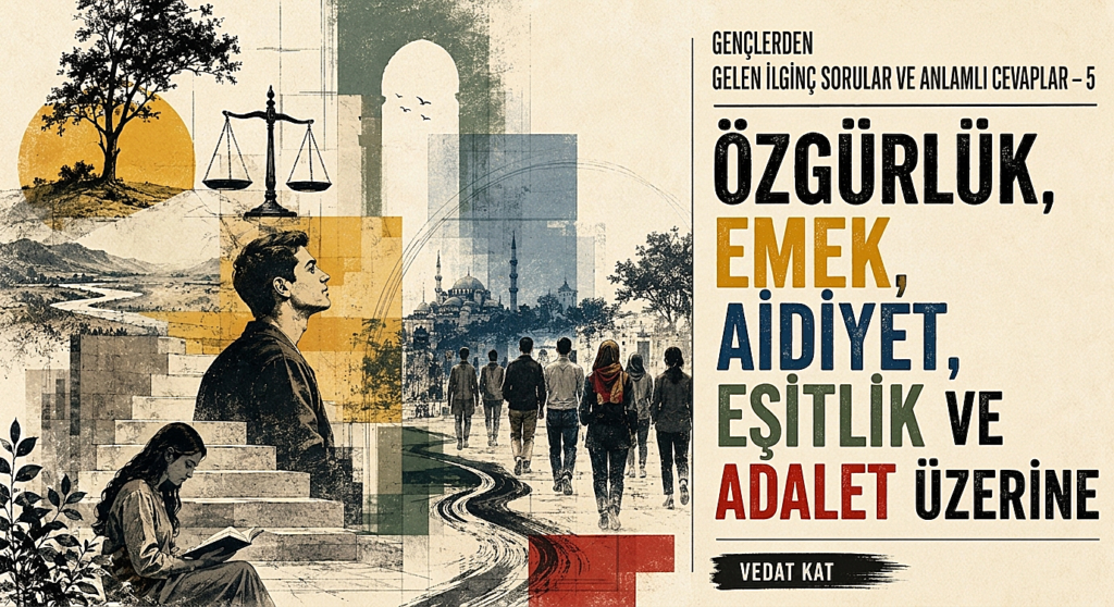 ÖZGÜRLÜK, EMEK, AİDİYET, EŞİTLİK VE ADALET ÜZERİNE