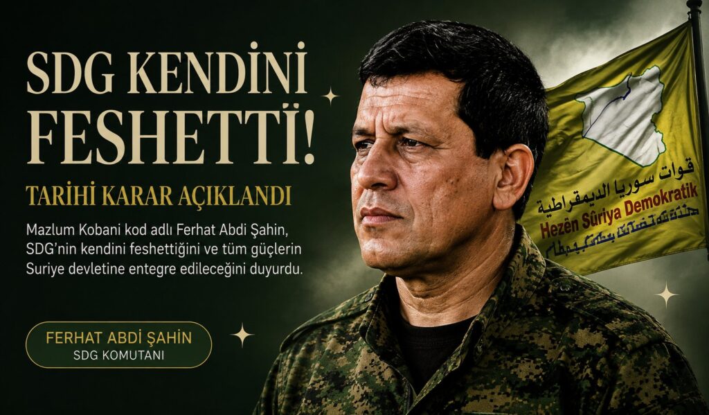 TERÖR ÖRGÜTÜ SDG KENDİNİ FESHETTİ