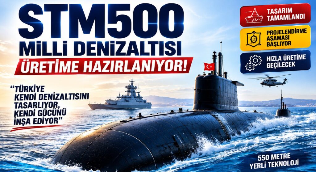 Milli Denizaltı STM500 İçin Seri Üretim Hazırlığı