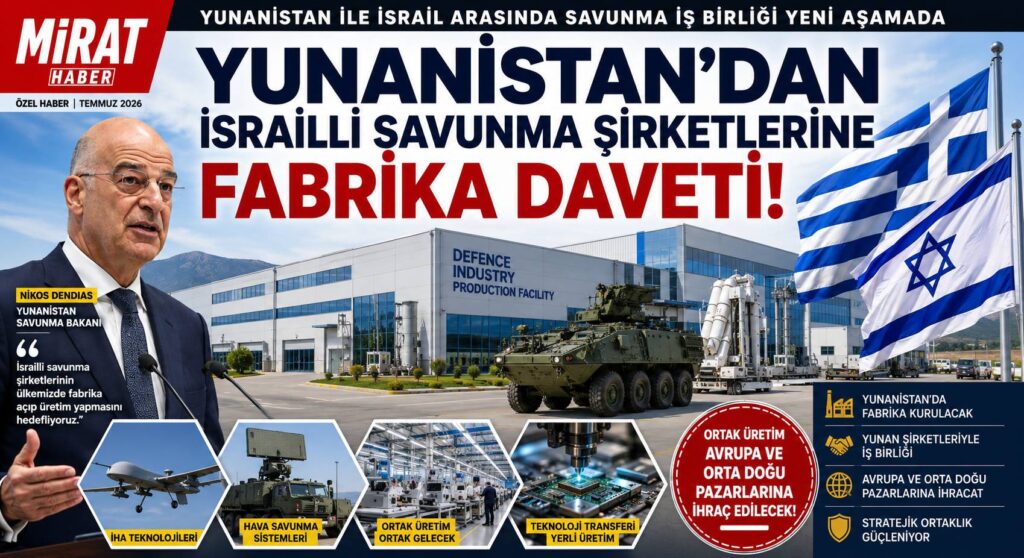 Yunanistan, İsrailli Savunma Şirketlerini Ülkeye Davet Etti