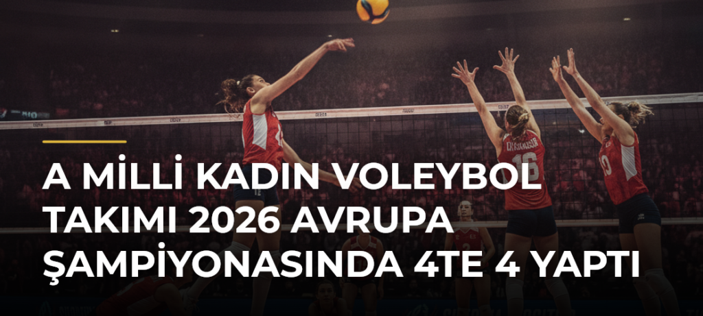 A Milli Kadın Voleybol Takımı 2026 Avrupa Şampiyonasında 4te 4 Yaptı