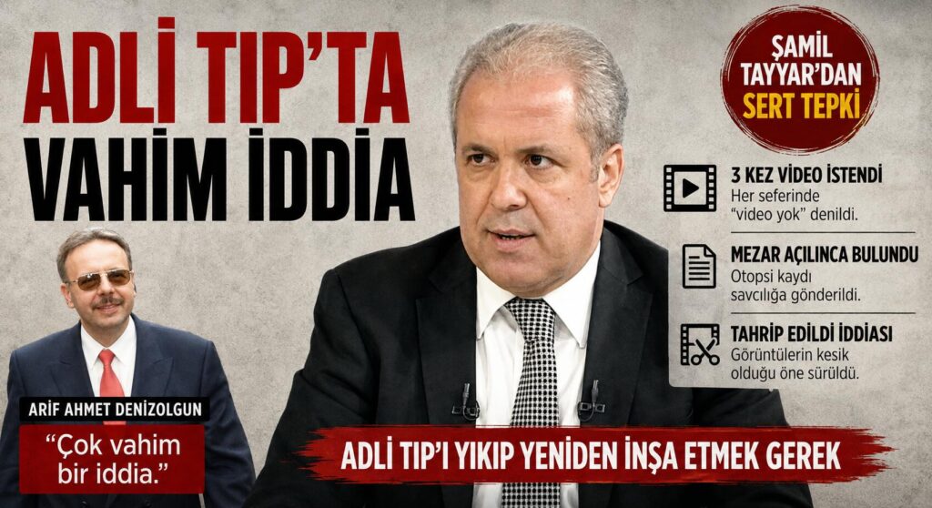 ŞAMİL TAYYAR’DAN ADLİ TIP’A SERT TEPKİ