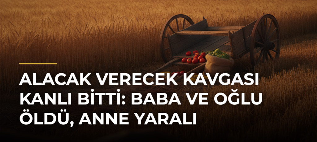 Alacak verecek kavgası kanlı bitti: Baba ve oğlu öldü, anne yaralı