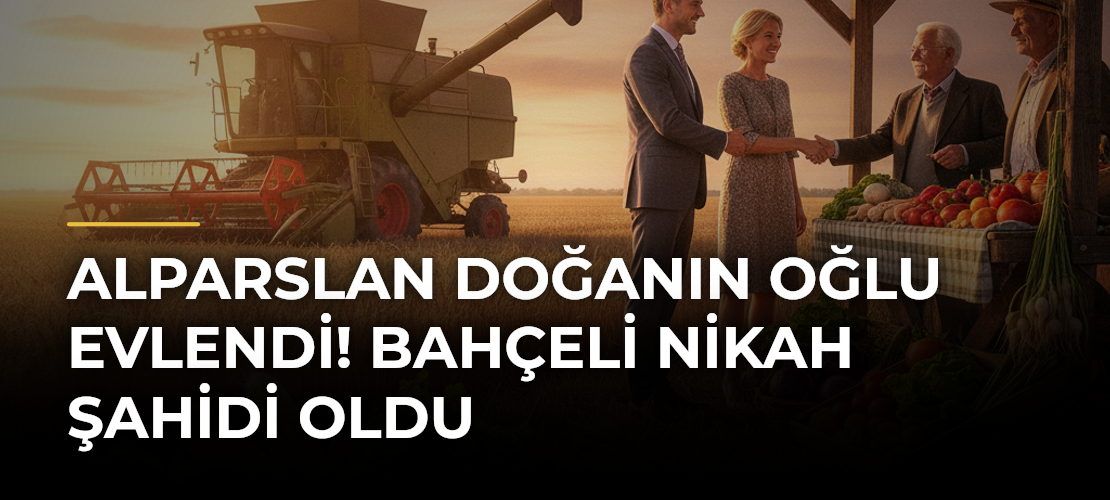 Alparslan Doğanın oğlu evlendi! Bahçeli nikah şahidi oldu