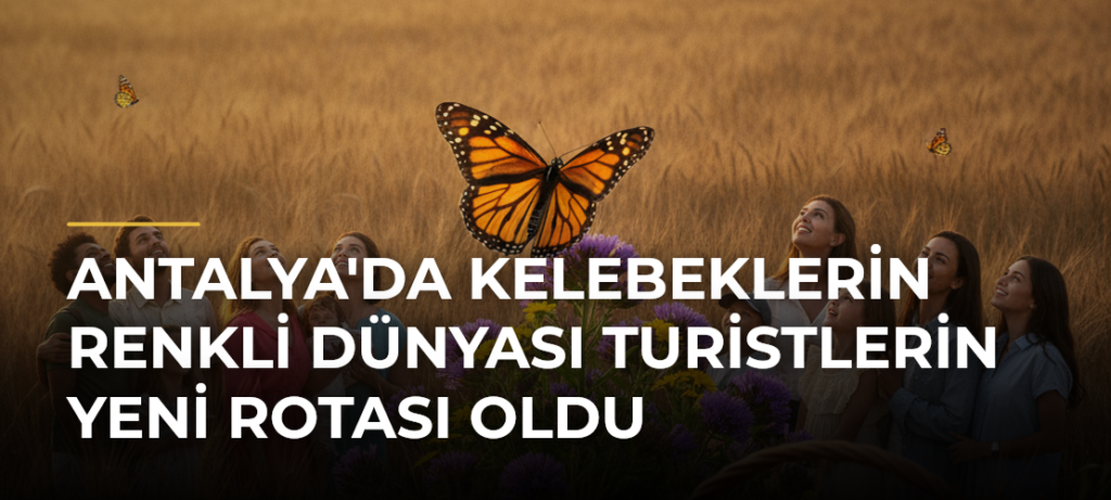 Antalya’da Kelebeklerin Renkli Dünyası Turistlerin Yeni Rotası Oldu