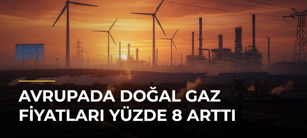 Avrupada doğal gaz fiyatları yüzde 8 arttı