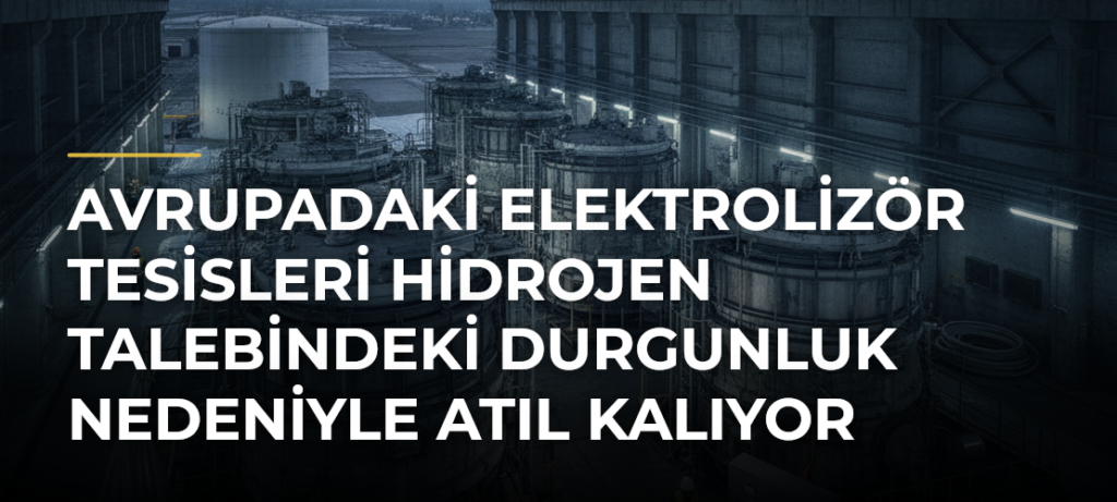 Avrupadaki elektrolizör tesisleri hidrojen talebindeki durgunluk nedeniyle atıl kalıyor