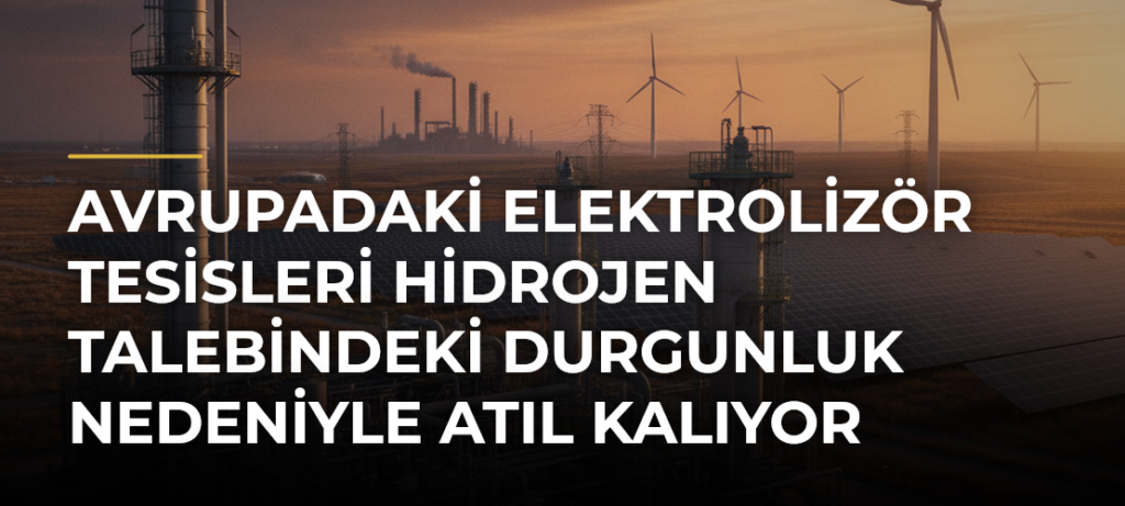 Avrupadaki elektrolizör tesisleri hidrojen talebindeki durgunluk nedeniyle atıl kalıyor