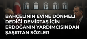 Bahçelinin Evine dönmeli dediği Demirtaş için Erdoğanın yardımcısından şaşırtan sözler