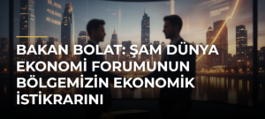 Bakan Bolat: Şam Dünya Ekonomi Forumunun bölgemizin ekonomik istikrarını güçlendireceğine inanıyoruz
